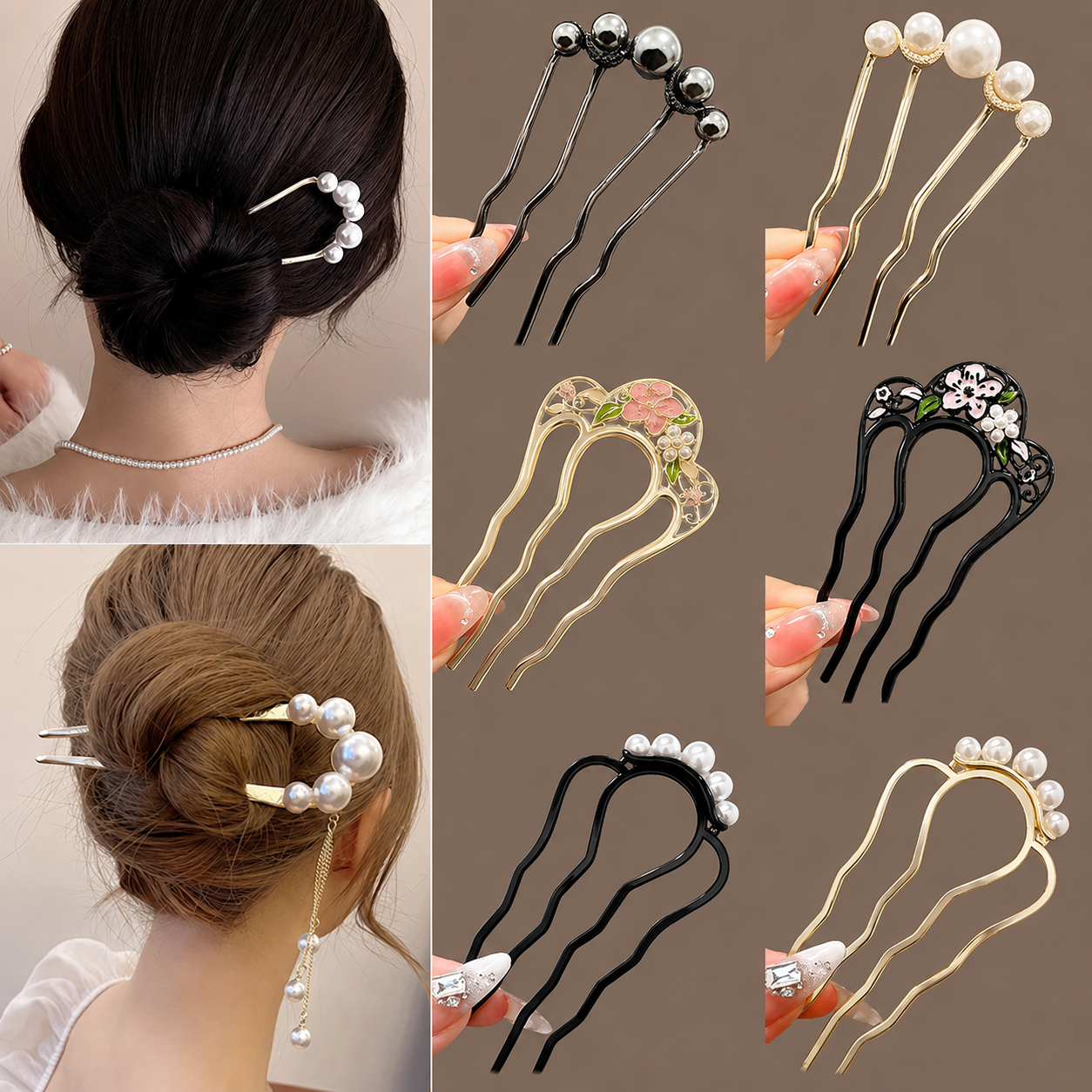 Event Suppliers - Alloy Hair Fork for Women Korean