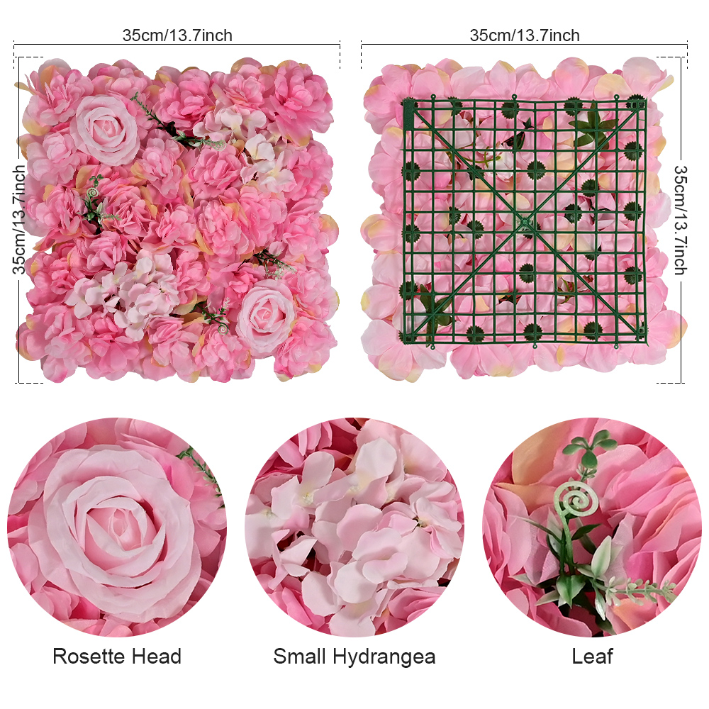6PCS Artificial Flowers Wall P - مراجعة Flower Wall Panel وسعره