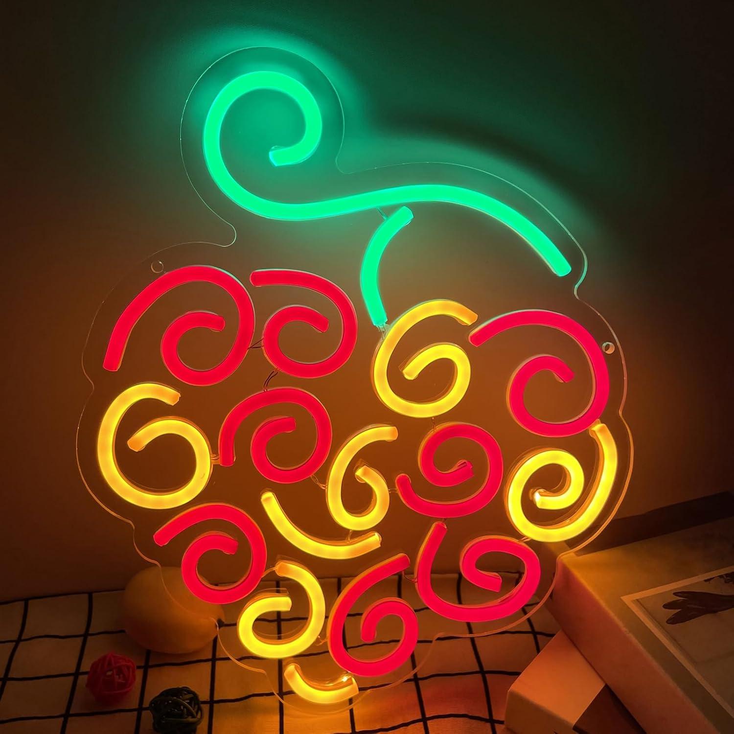 Cyber Fruit Neon Sign USB Dimm - مراجعة Neon Sign Party وسعره