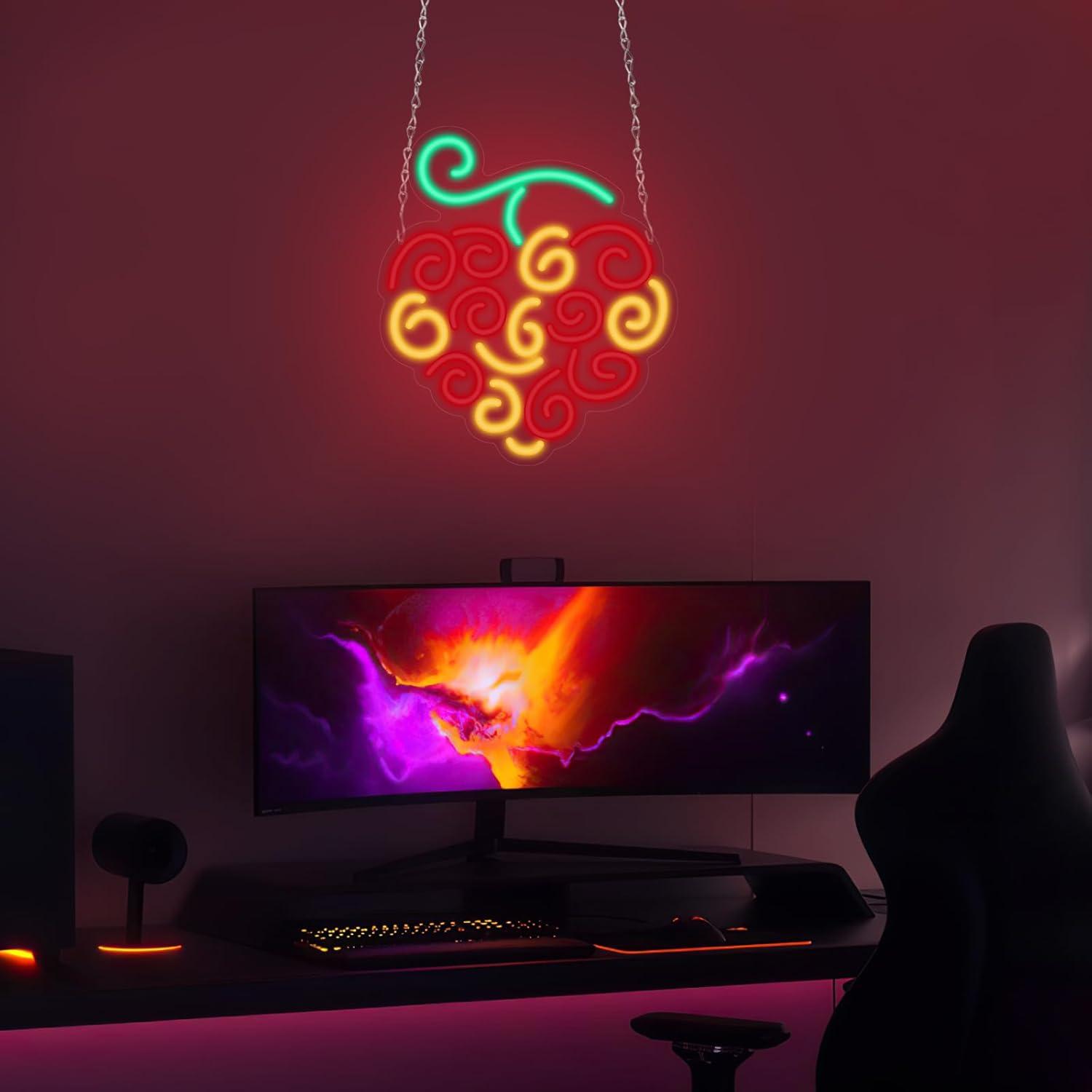 Cyber Fruit Neon Sign USB Dimm - مراجعة Neon Sign Party وسعره