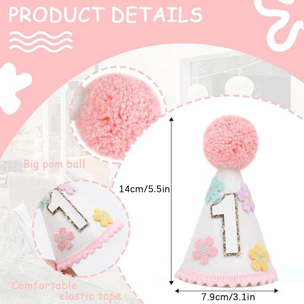 Colorful Floral Cone-Shaped Bi - مراجعة Party Hat Cone وسعره