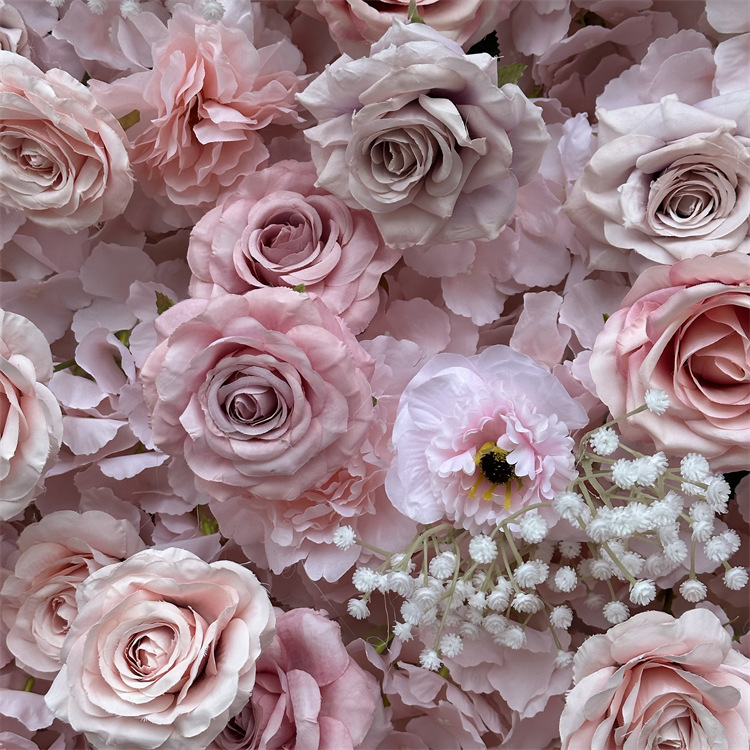 High Quality 8x8 Roll up Silk  - مراجعة Flower Wall Panel وسعره