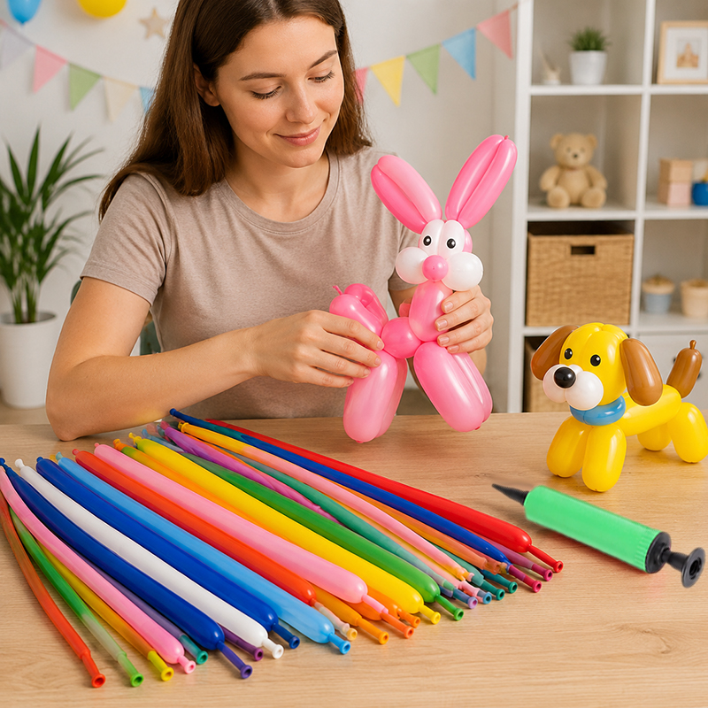 50~200pcs Spiral Balloons Colo - مراجعة Balloon Pump Hand وسعره