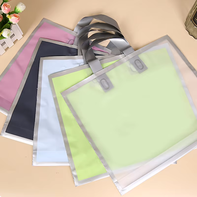 50Pcs Frosted hand shopping ba - مراجعة Event Party Shop وسعره