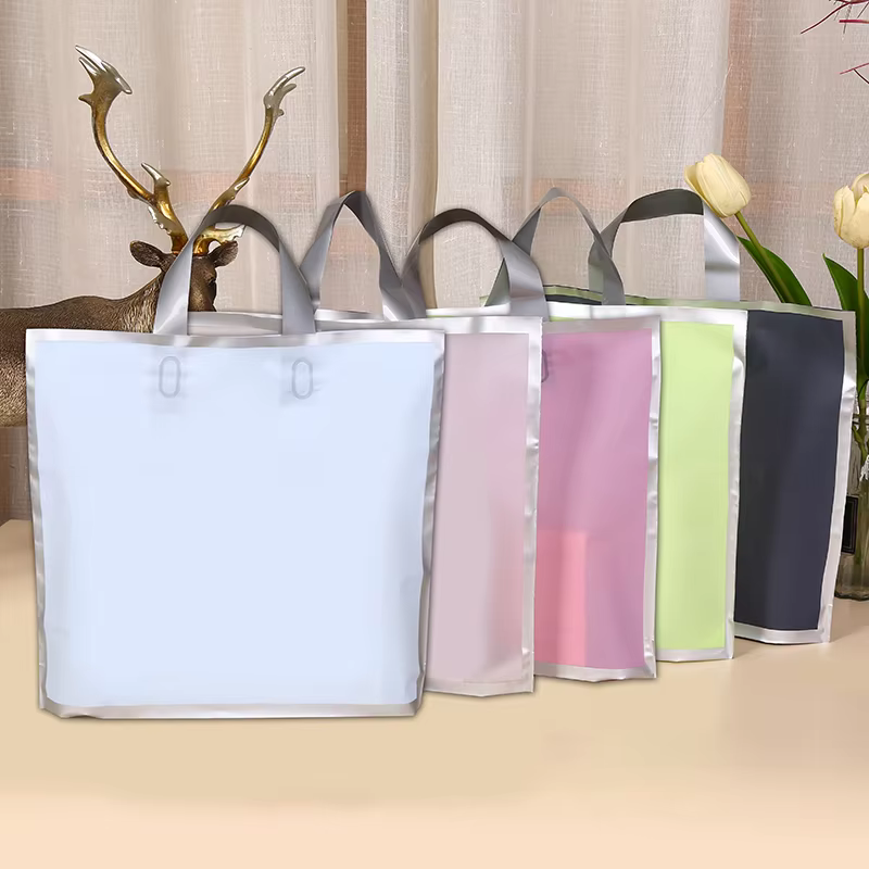 50Pcs Frosted hand shopping ba - مراجعة Event Party Shop وسعره