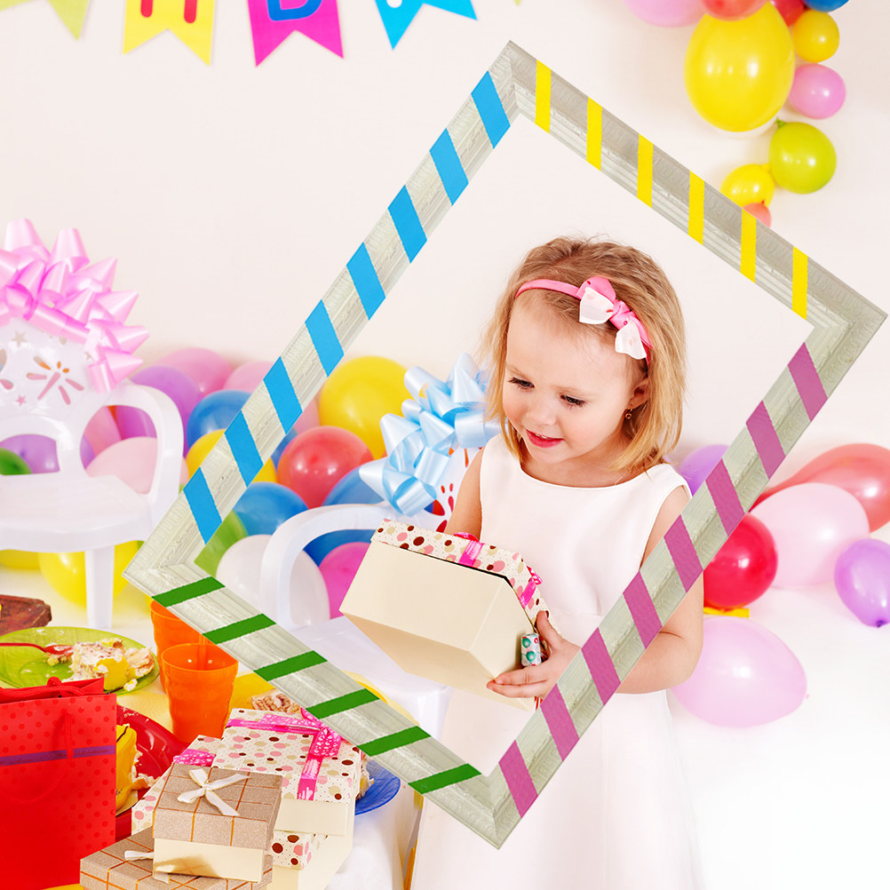 DIY Colorful Creative Paper Ph - مراجعة Photo Booth Frame وسعره