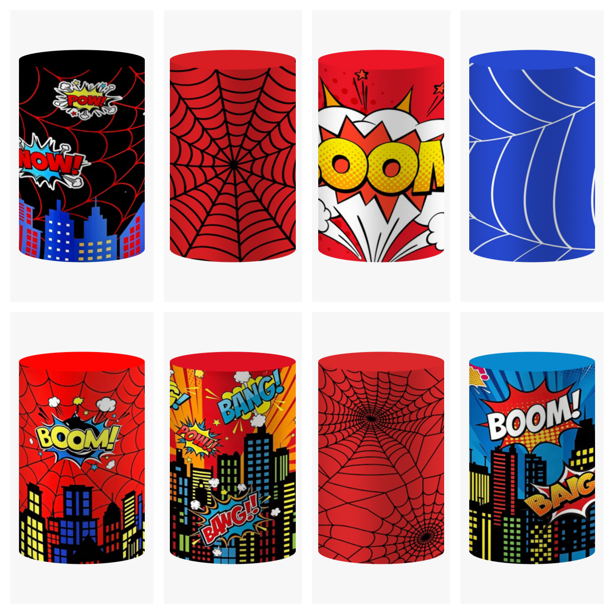 Comic Superhero Cylinder Cover - مراجعة Dessert Table Backdrop وسعره