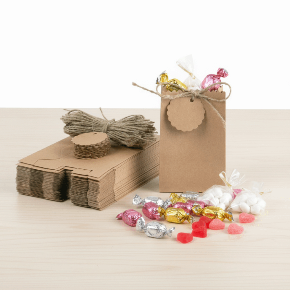 Multi-functional Retro Kraft P - مراجعة Party Favor Bag وسعره