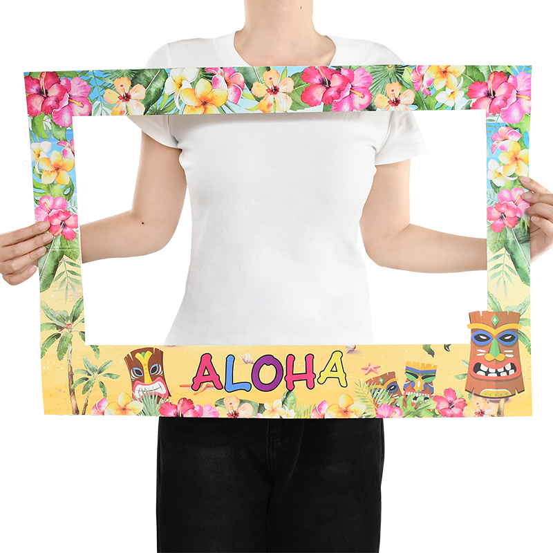 Hawaiian Party Aloha Photo Boo - مراجعة Photo Booth Frame وسعره
