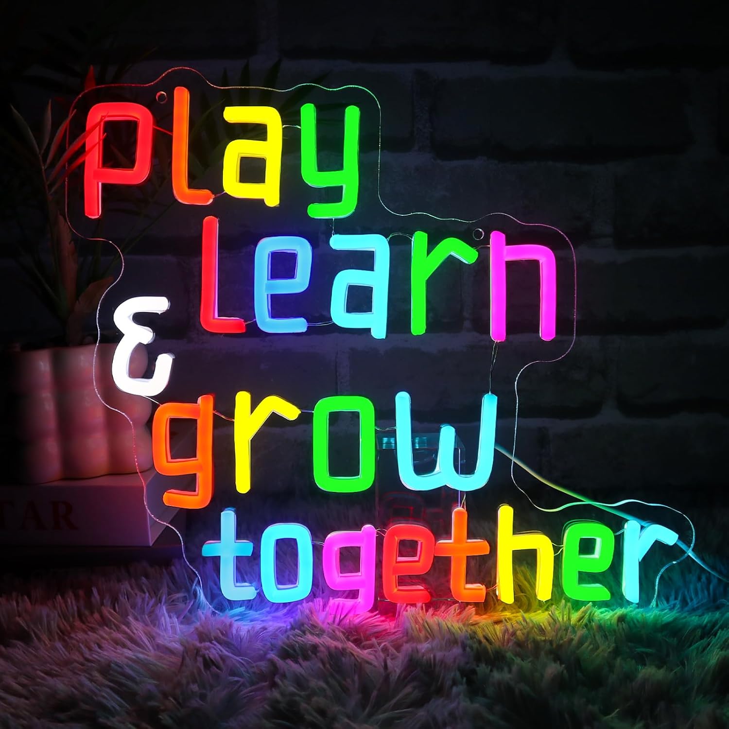 Play Learn Grow Together Neon  - مراجعة Neon Sign Party وسعره