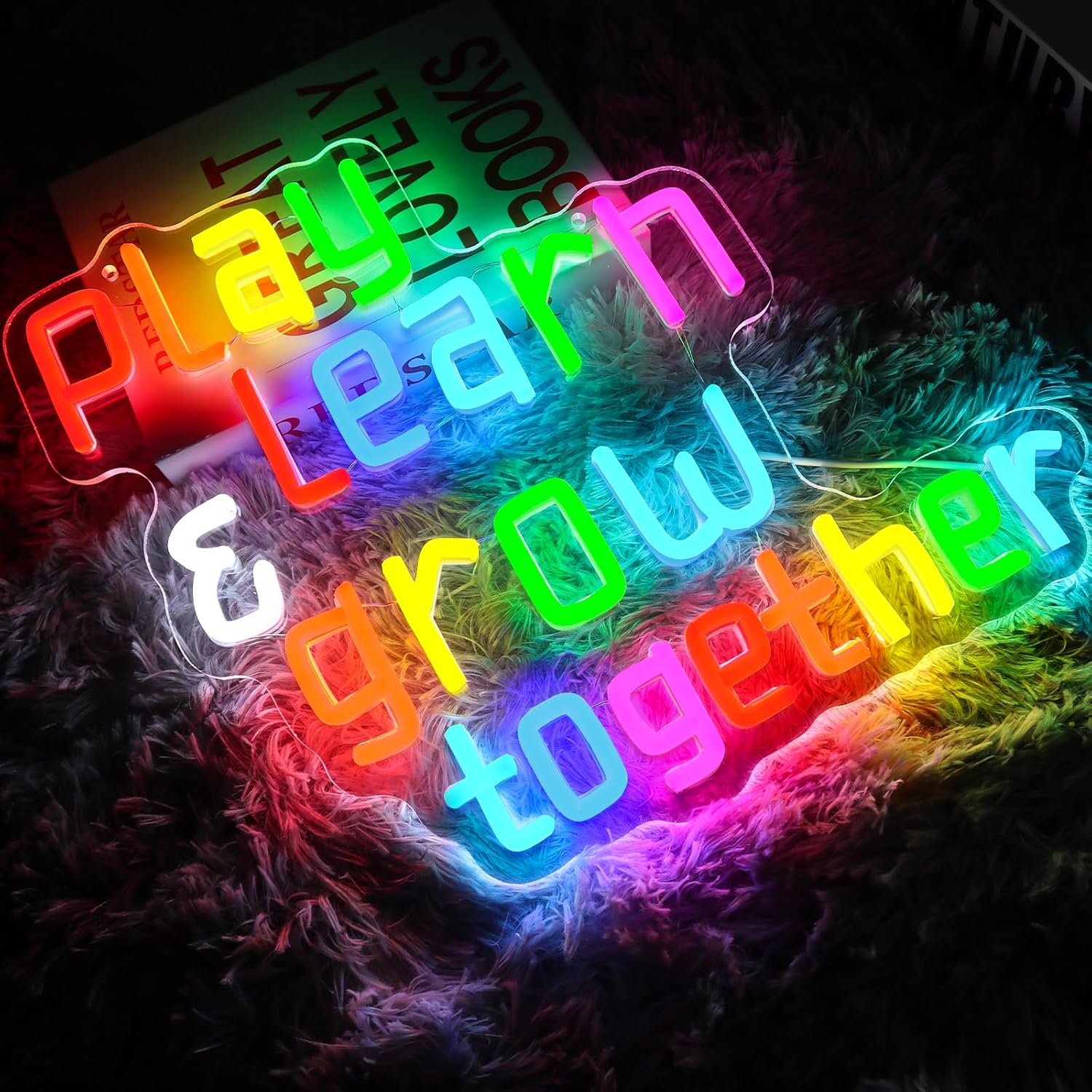 Play Learn Grow Together Neon  - مراجعة Neon Sign Party وسعره