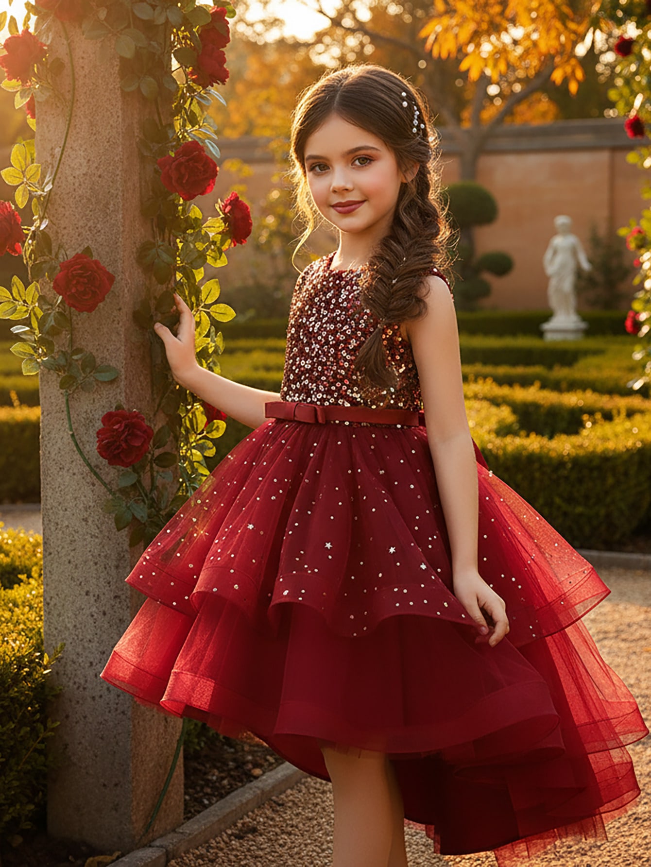 Baby Girl Princess Floral Sequ - مراجعة Glitter Tablecloth وسعره
