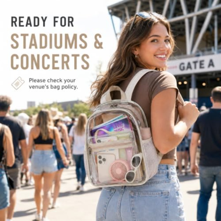 Mini Clear Backpack for Stadiu - مراجعة Event & Party Supply Photos وسعره