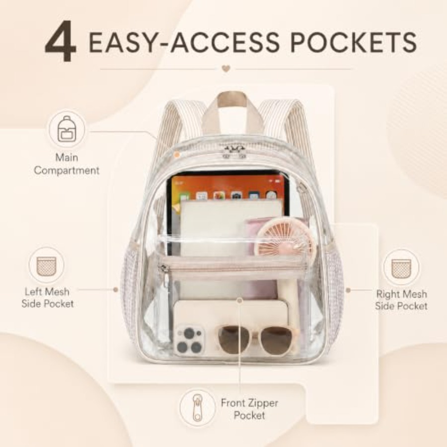 Mini Clear Backpack for Stadiu - مراجعة Event & Party Supply Photos وسعره