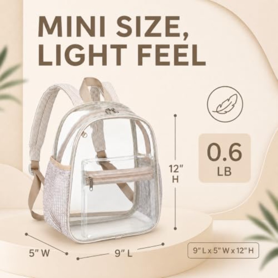 Mini Clear Backpack for Stadiu - مراجعة Event & Party Supply Photos وسعره