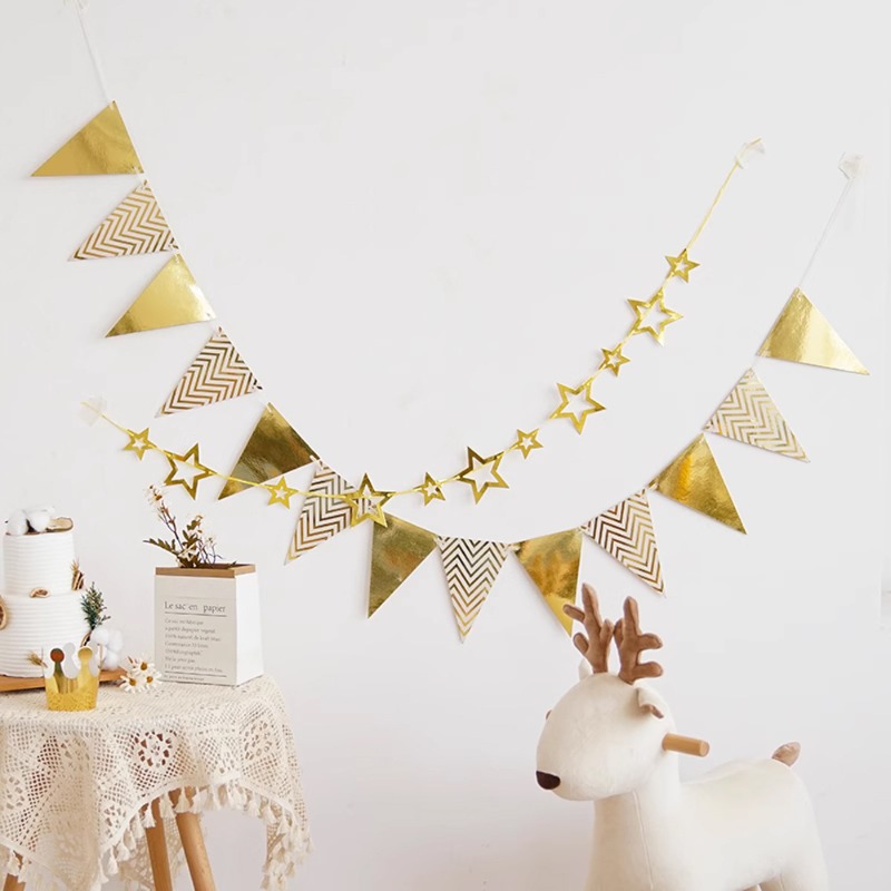 Gold Silver Paper Board Garlan - مراجعة Party Banner Gold وسعره