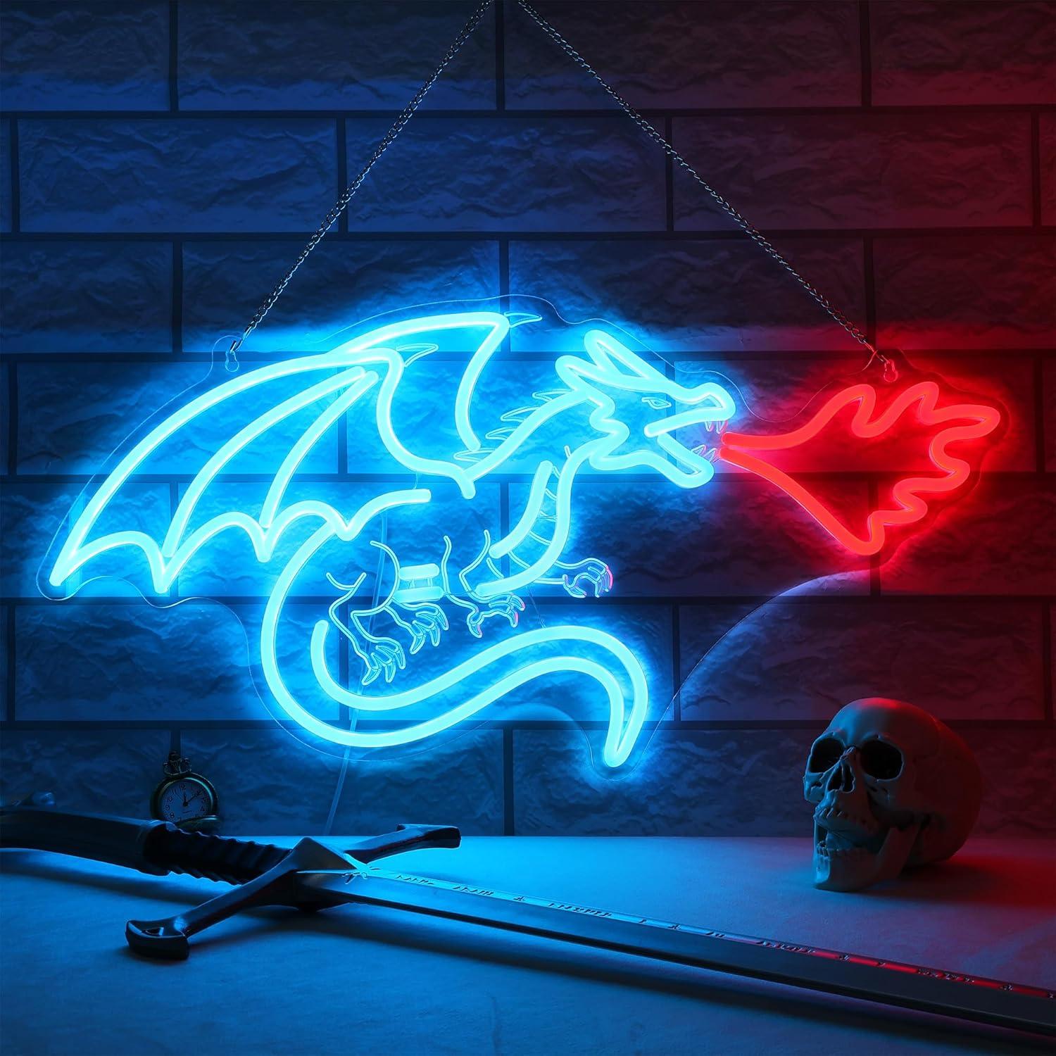 Dragon Neon Sign LED Dimmable  - مراجعة Neon Sign Party وسعره