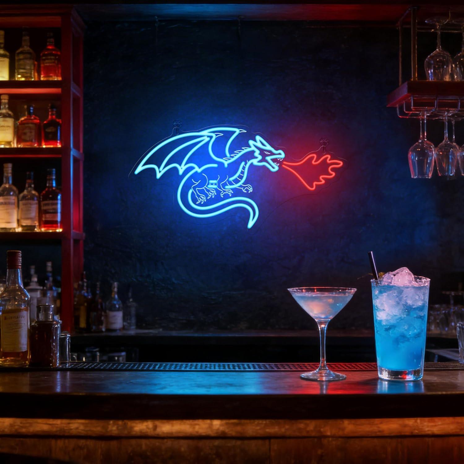 Dragon Neon Sign LED Dimmable  - مراجعة Neon Sign Party وسعره