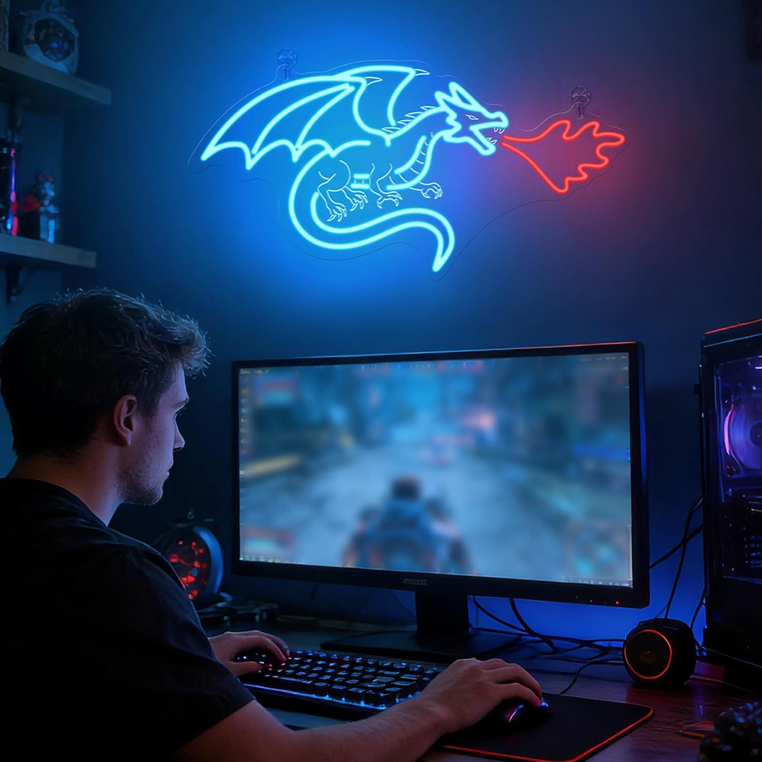 Dragon Neon Sign LED Dimmable  - مراجعة Neon Sign Party وسعره