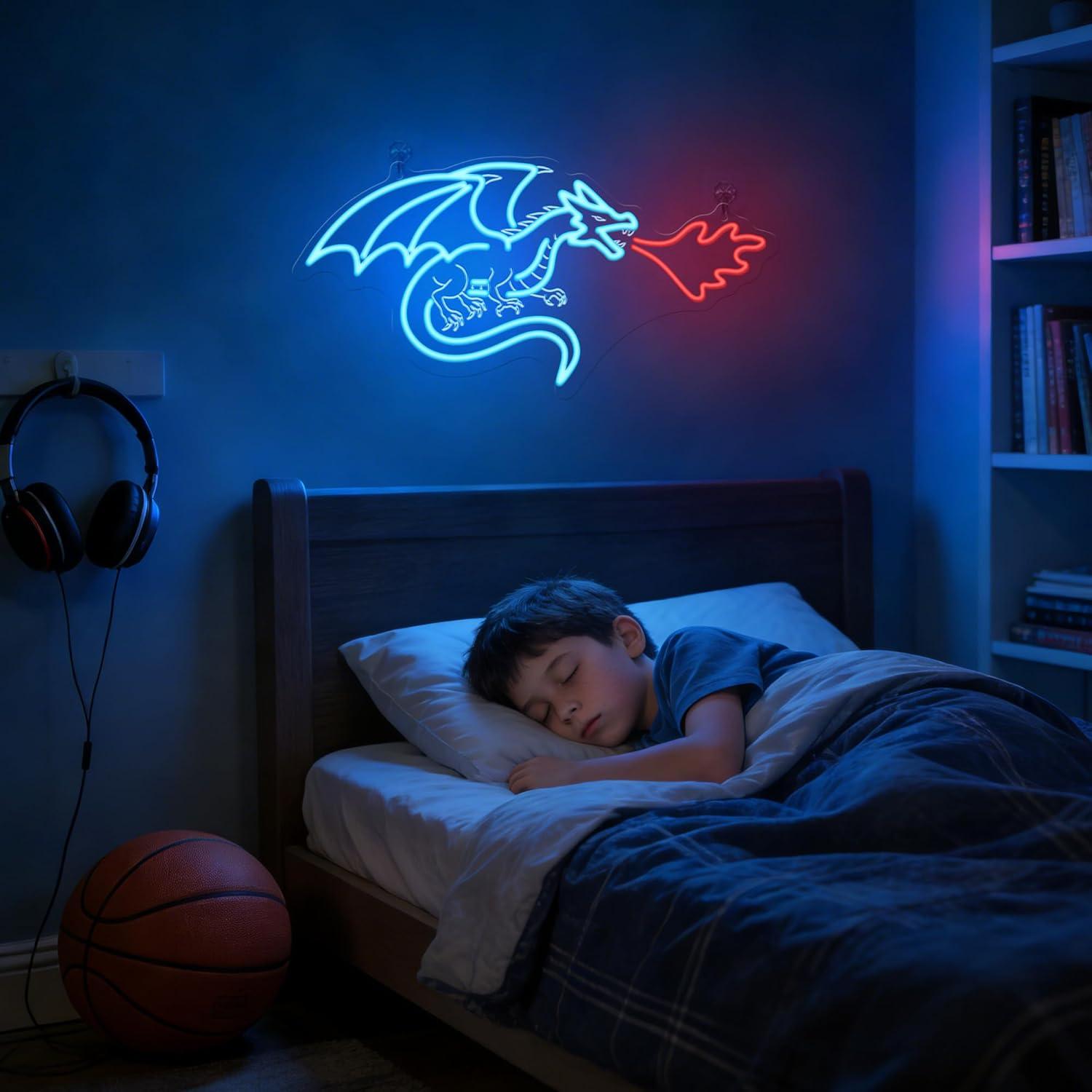 Dragon Neon Sign LED Dimmable  - مراجعة Neon Sign Party وسعره