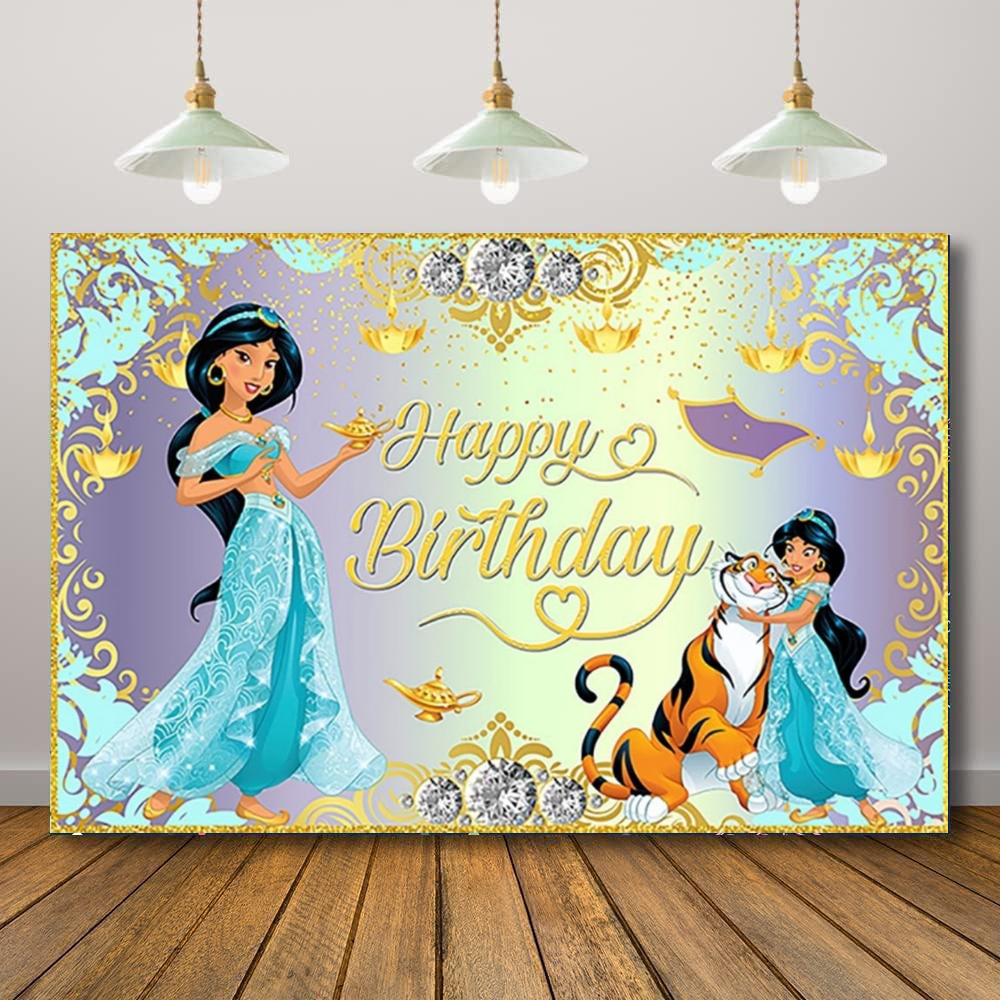 Blue Princess Jasmine Photogra - مراجعة Dessert Table Backdrop وسعره