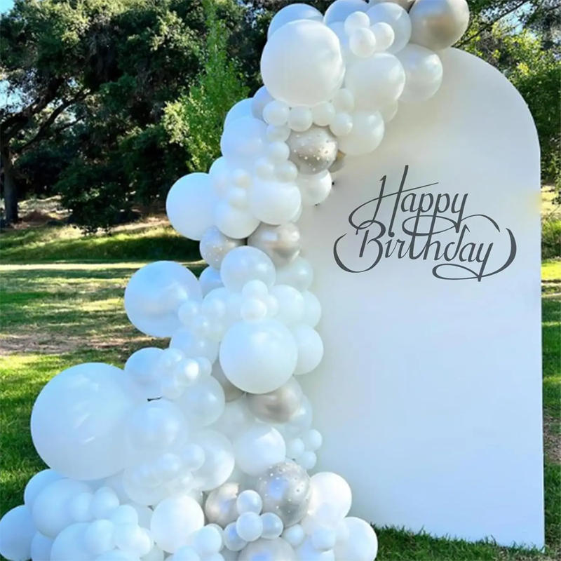 97Pcs White Latex Balloon Arch - مراجعة Balloon Arch Kit وسعره