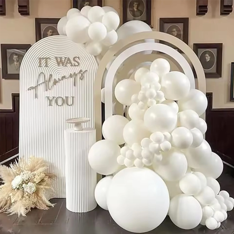 97Pcs White Latex Balloon Arch - مراجعة Balloon Arch Kit وسعره