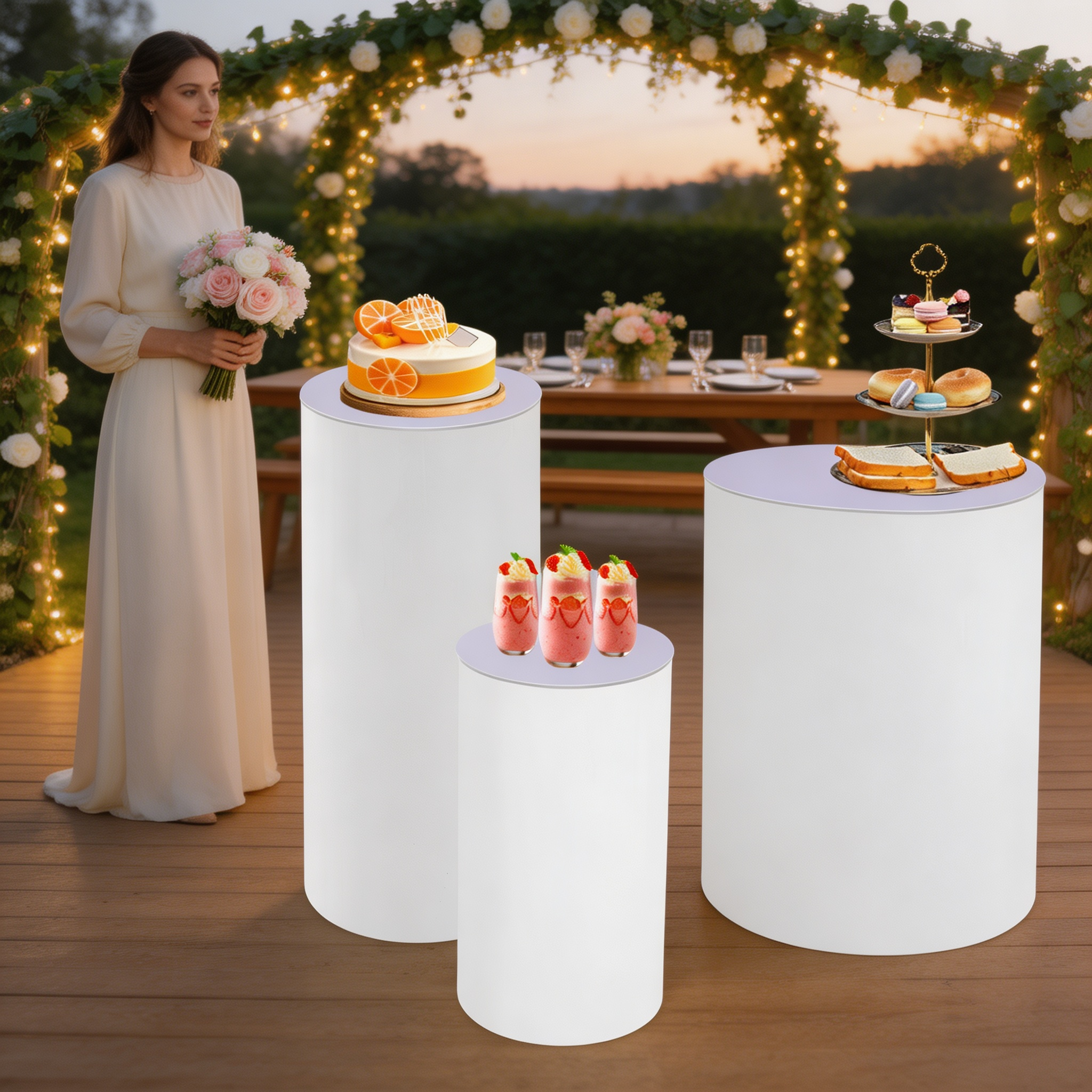 Pedestal Display Stand Cylinde - مراجعة Event Launch Party وسعره