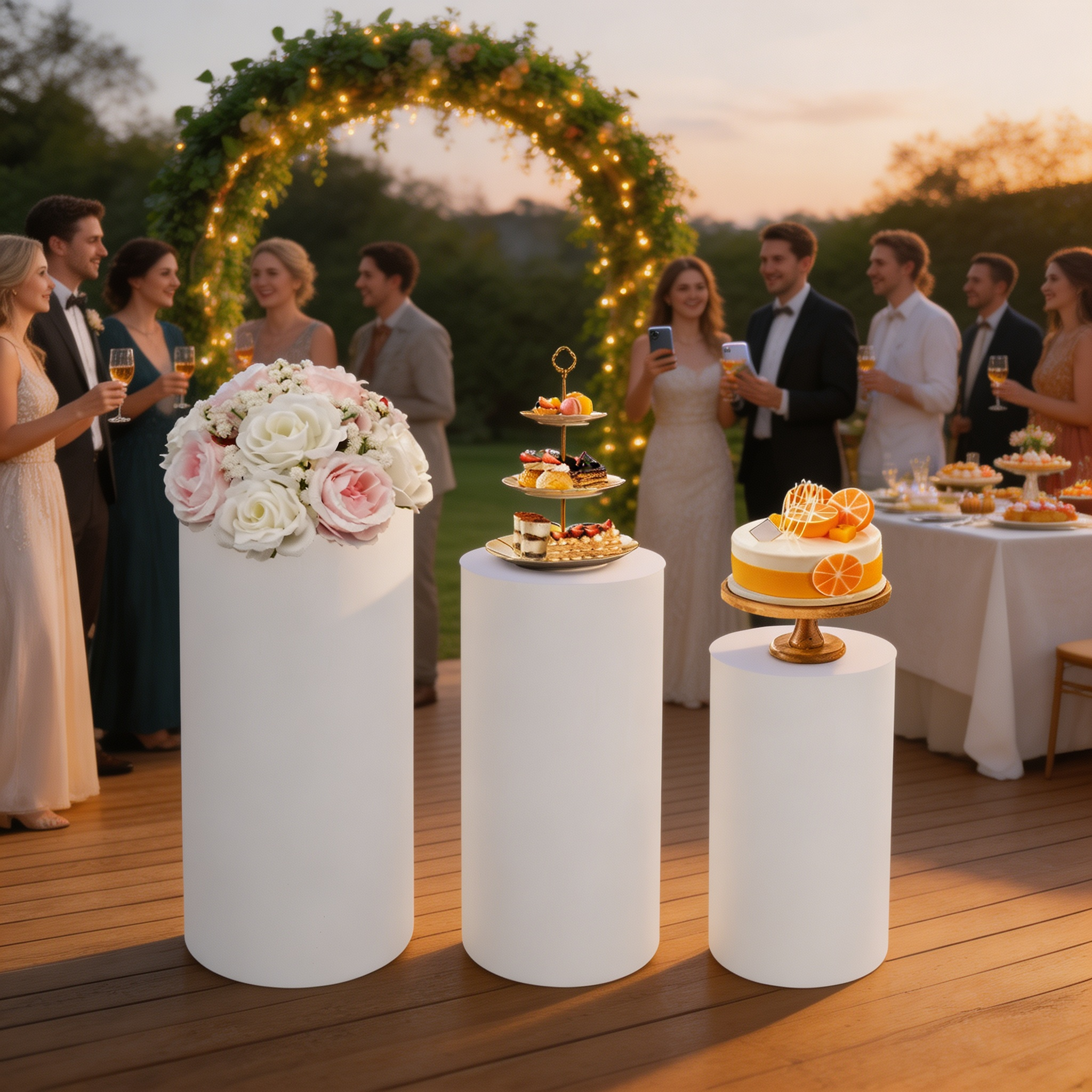 Pedestal Display Stand Cylinde - مراجعة Event Launch Party وسعره