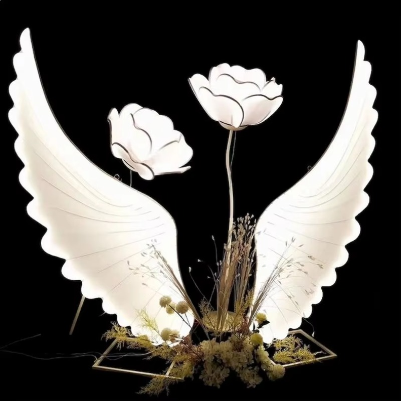 Glowing Angel Wings Light Prop - مراجعة Event & Party Supply Photos وسعره