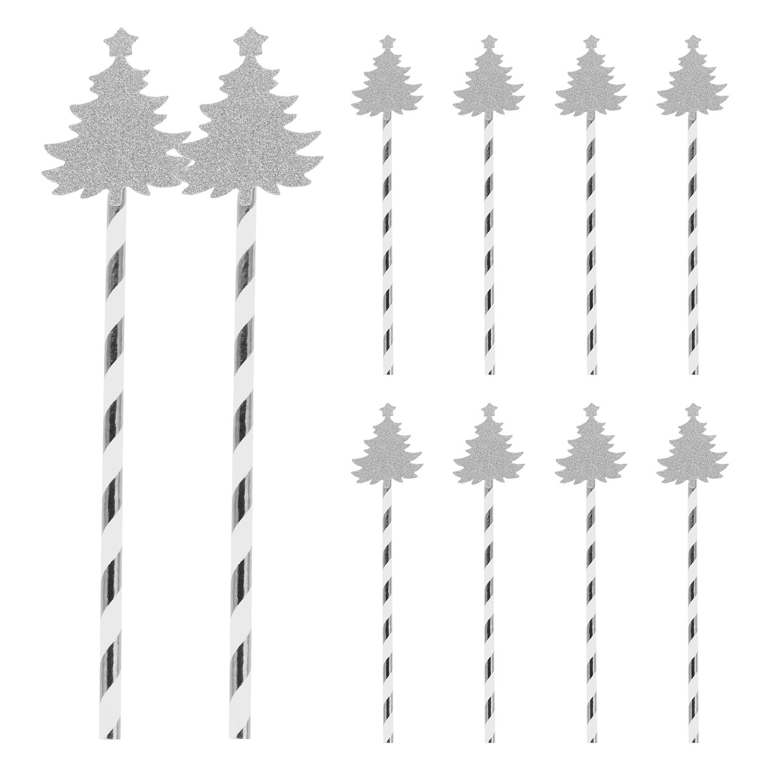 25Pcs Christmas Tree Design Pa - مراجعة Paper Straw Color وسعره