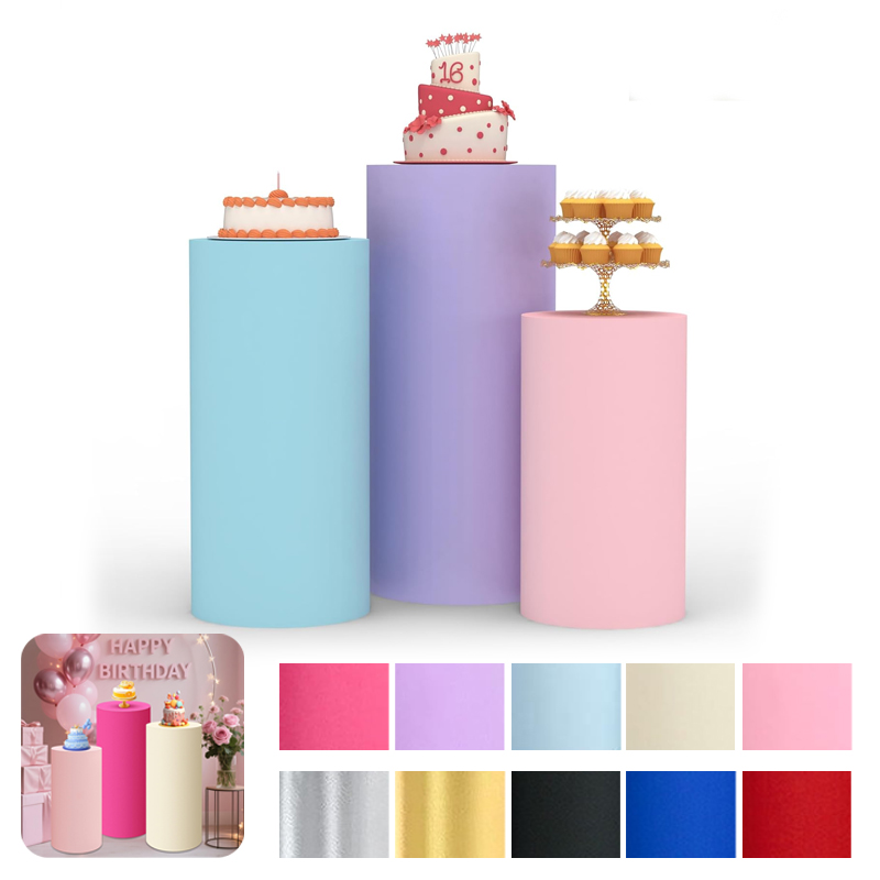 White Wedding Party Cylinder S - مراجعة Dessert Table Backdrop وسعره