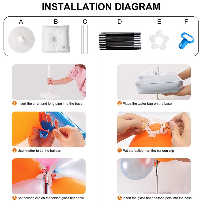Balloon Stand Holder Balloon A - مراجعة Balloon Arch Kit وسعره