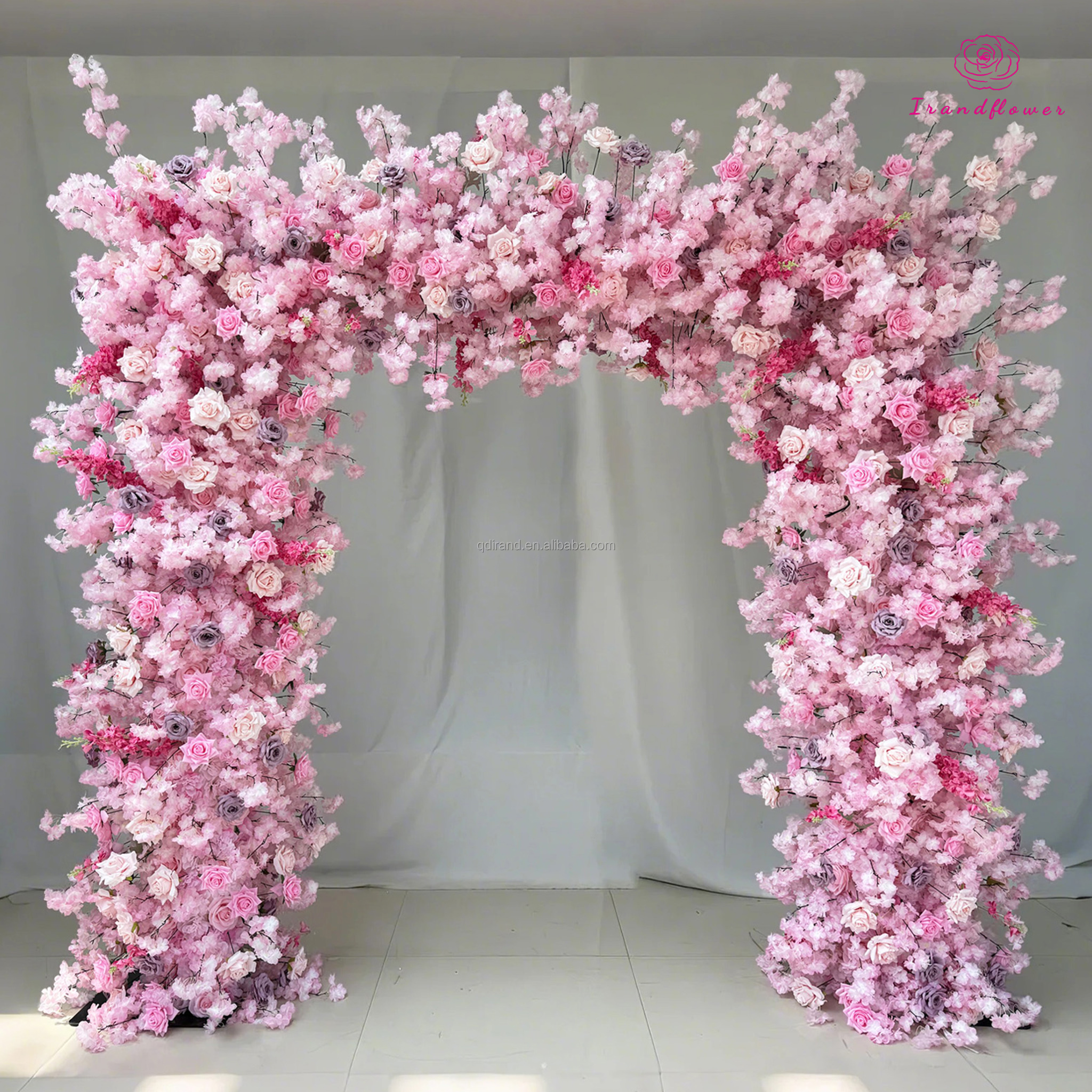 Pink Artificial Flower Arch Fl - مراجعة Event & Party Supply Photos وسعره