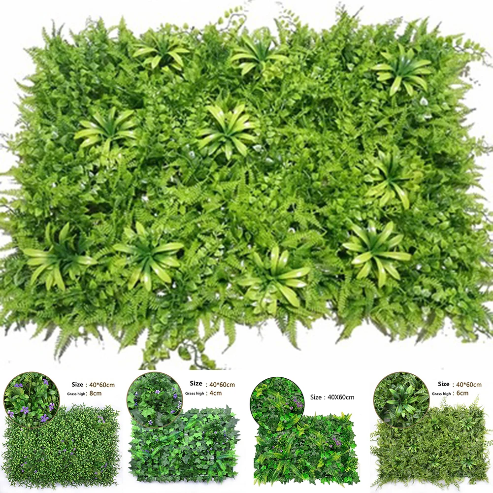 40*60cm Artificial Lawn Plant  - مراجعة Flower Wall Panel وسعره