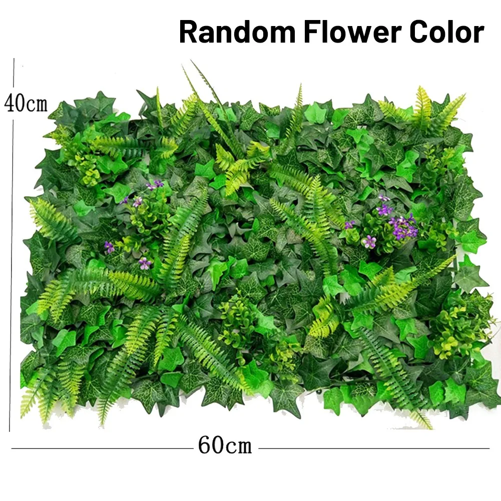 40*60cm Artificial Lawn Plant  - مراجعة Flower Wall Panel وسعره