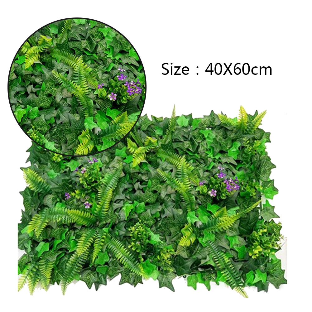 40*60cm Artificial Lawn Plant  - مراجعة Flower Wall Panel وسعره