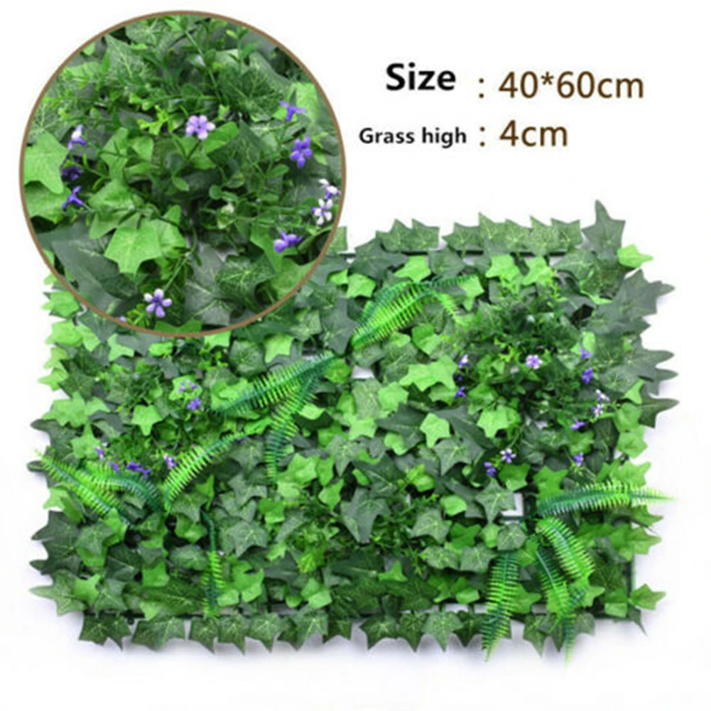 40*60cm Artificial Lawn Plant  - مراجعة Flower Wall Panel وسعره