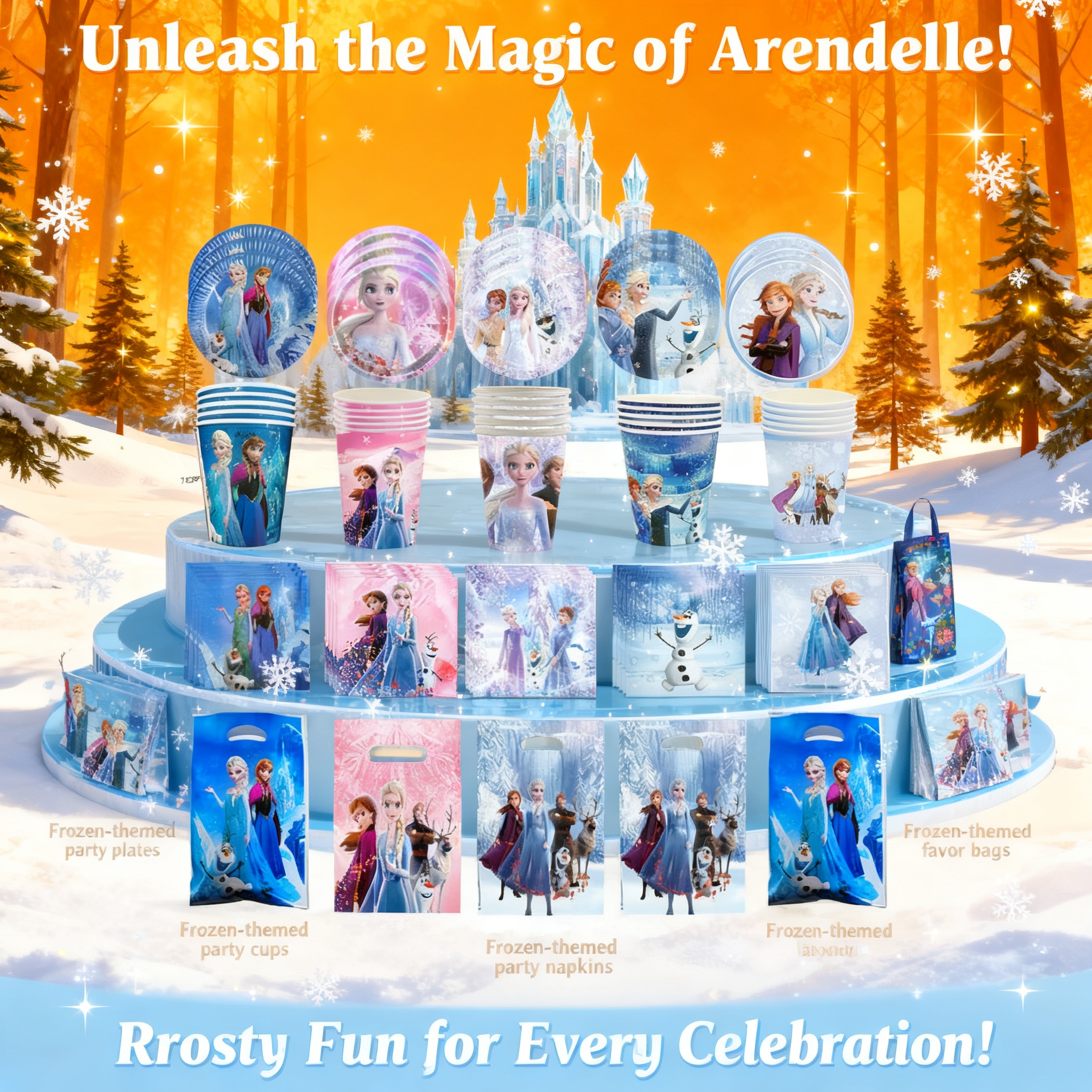 Frozen Elsa Anna Olaf Birthday - مراجعة Supply Event وسعره