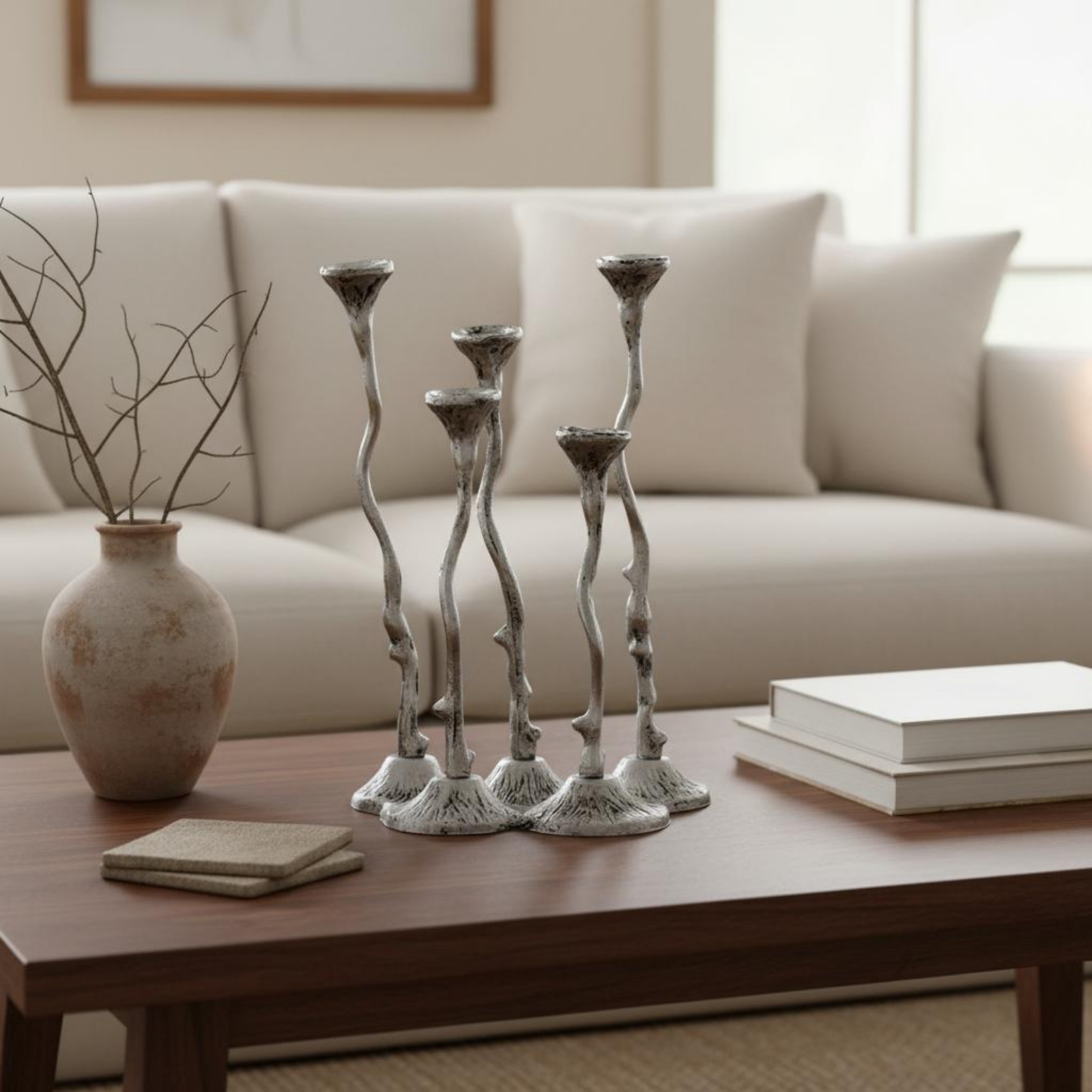 Cast Aluminum Candle Holder De - مراجعة Centerpiece Stick وسعره
