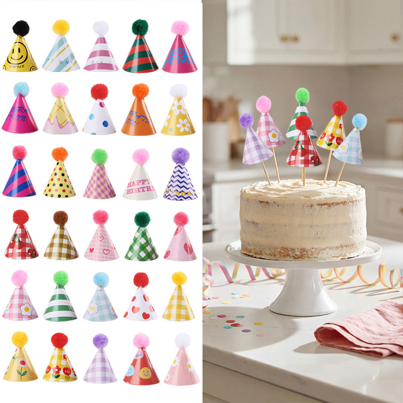 15/30Pcs Mini Party Hats Cake  - مراجعة Party Hat Cone وسعره