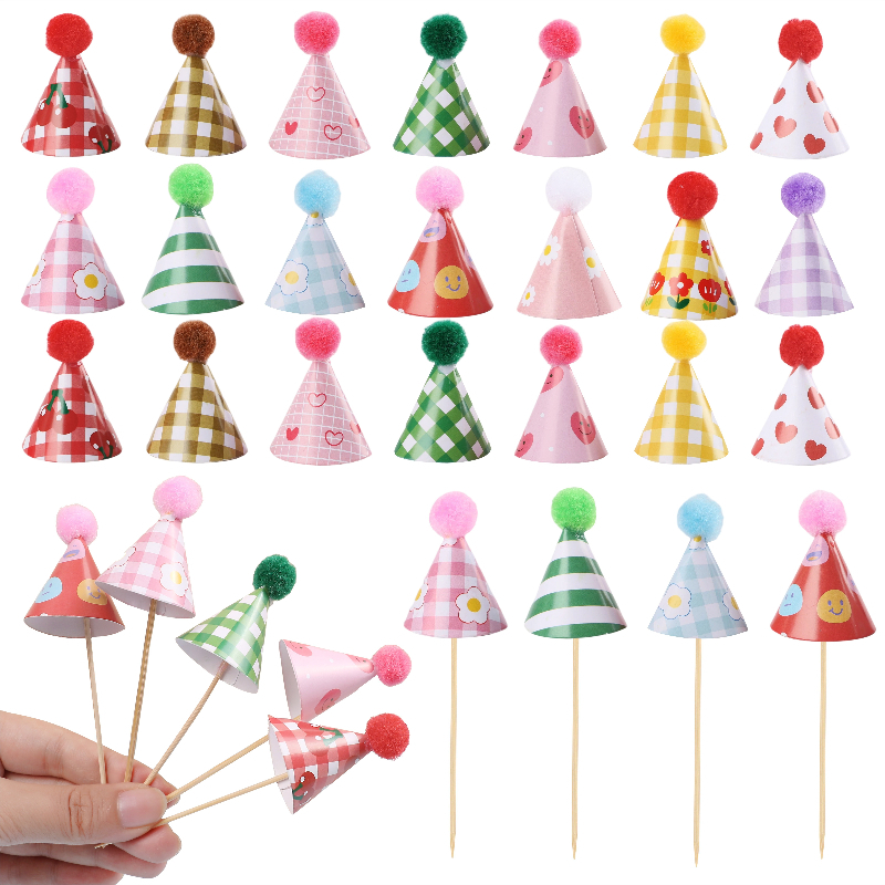 15/30Pcs Mini Party Hats Cake  - مراجعة Party Hat Cone وسعره