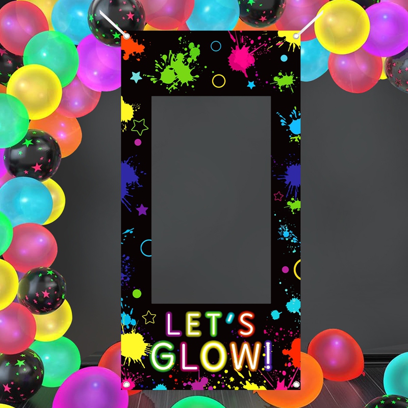 Let‘s Glow Photo Booth Frame N - مراجعة Let'S Party Event Supply وسعره