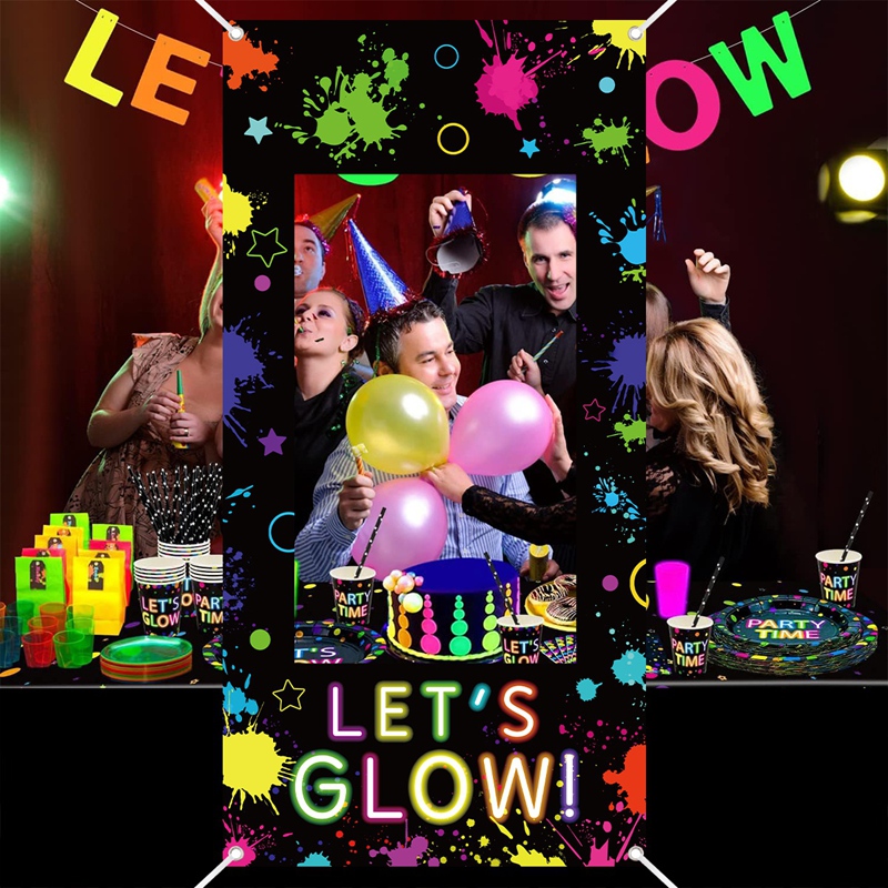 Let‘s Glow Photo Booth Frame N - مراجعة Let'S Party Event Supply وسعره