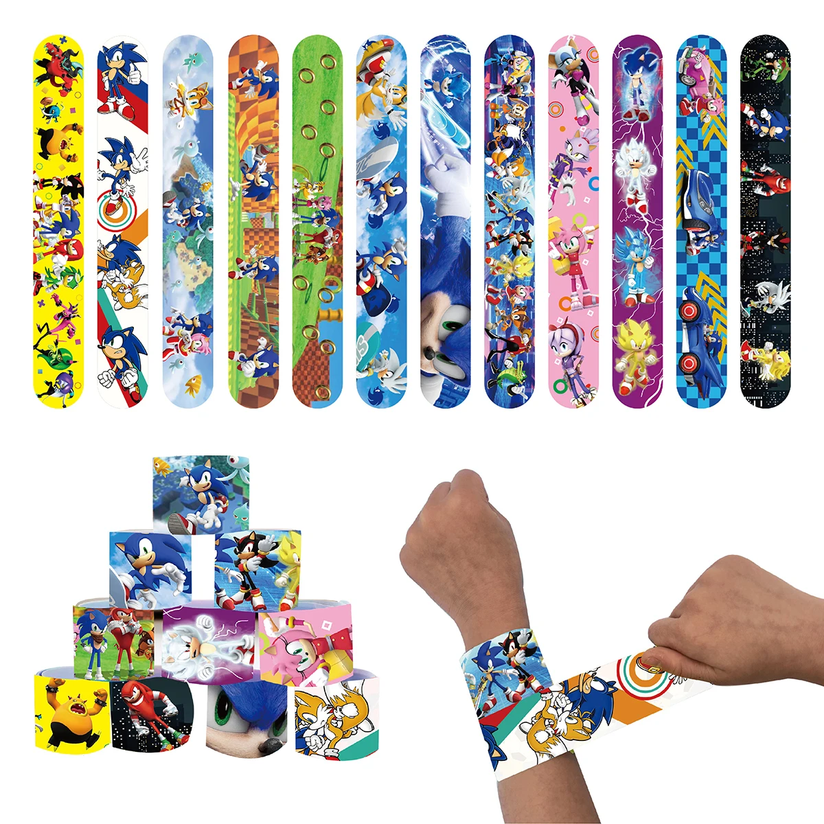 12/24/36pcs Sonic Slap Bracele - مراجعة Event Suppliers وسعره