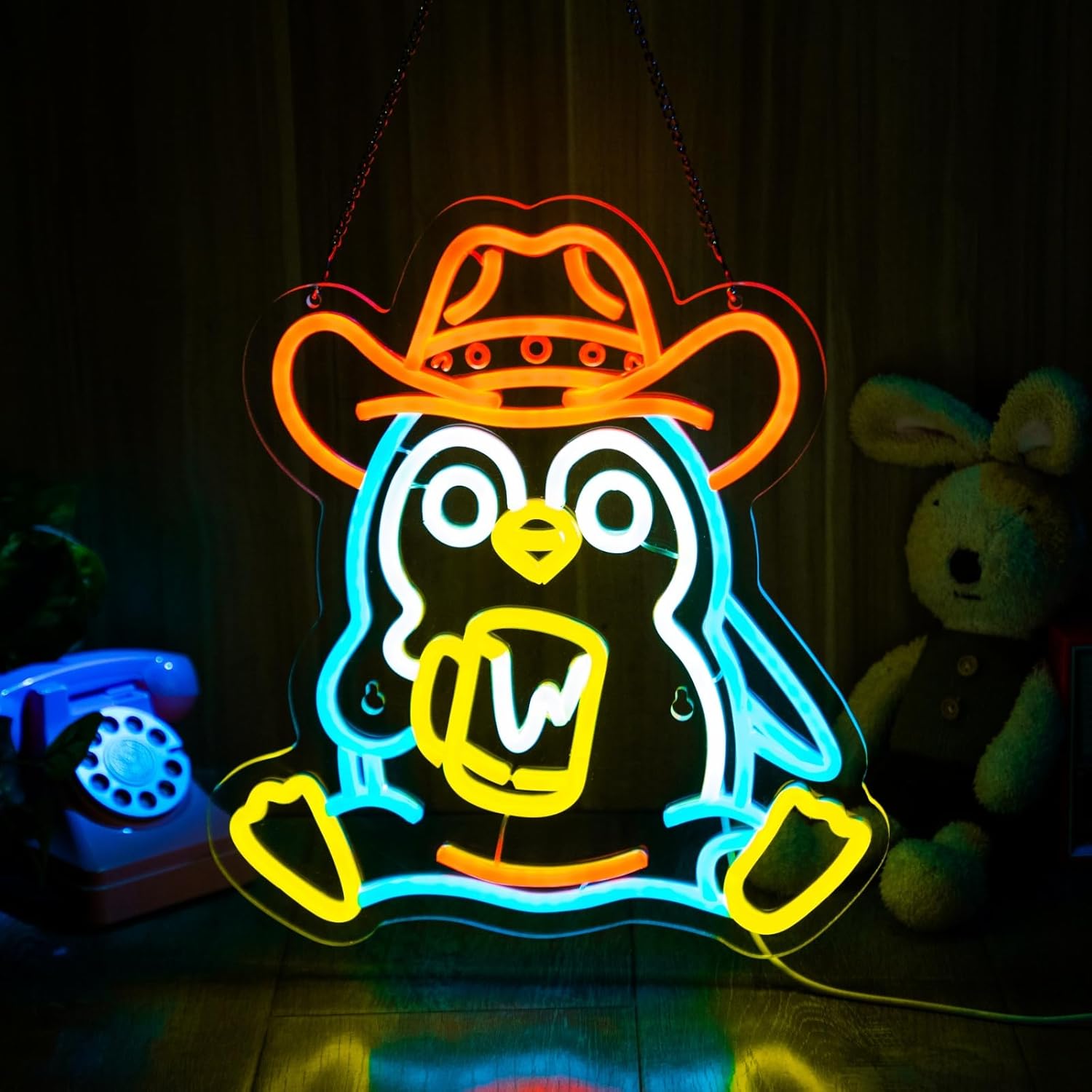 Penguin Neon Sign USB Powered  - مراجعة Neon Sign Party وسعره