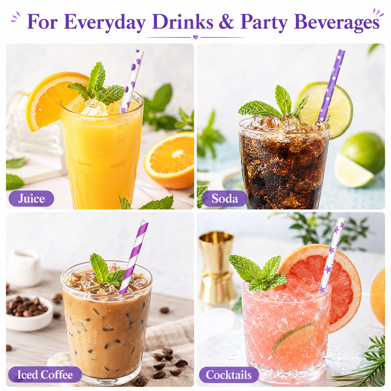 25pcs Colorful Patterned Paper - مراجعة Paper Straw Color وسعره