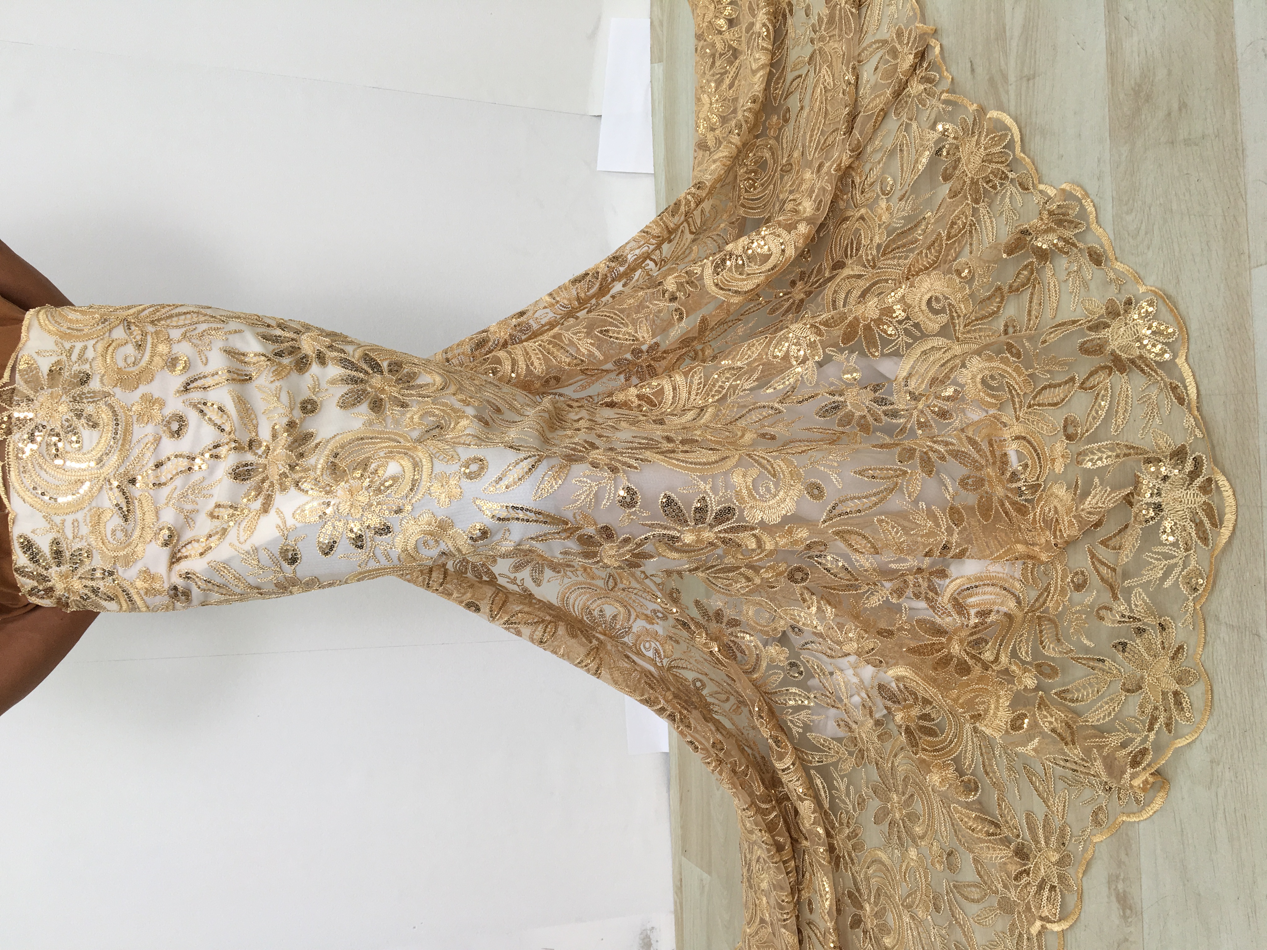 Luxury African Nigerian Tulle  - مراجعة Glitter Tablecloth وسعره
