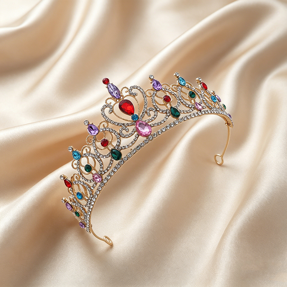Luxury Vintage Gold Tiara Crow - مراجعة Event & Party Supply Photos وسعره