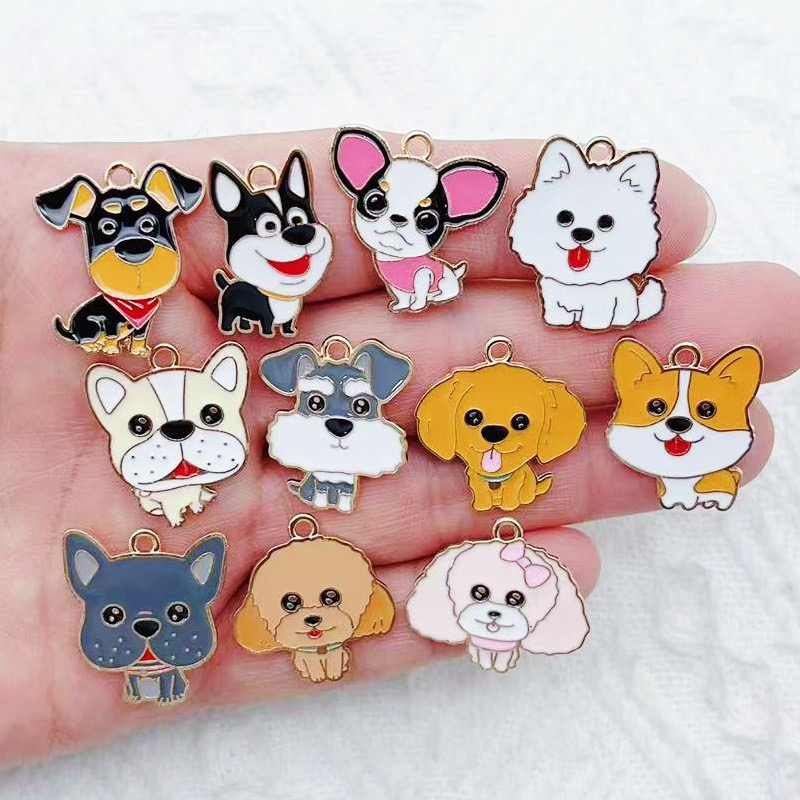 11pcs Cartoon Animal Dog Dog A - مراجعة Party Favor Bag وسعره
